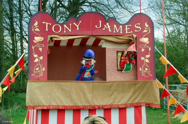 2006, Punch & Judy show
Some people apparently confused this with the conservative party hospitality tent. 
