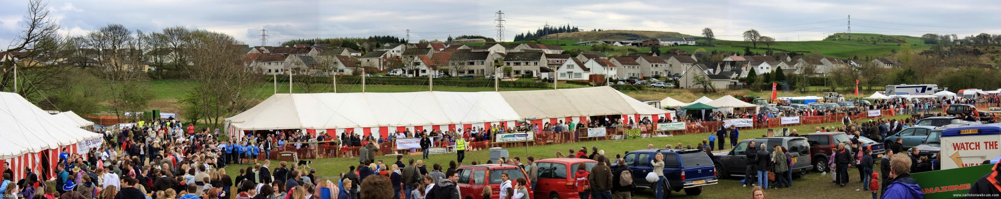 2008, panoramic view over The Neilston Show
