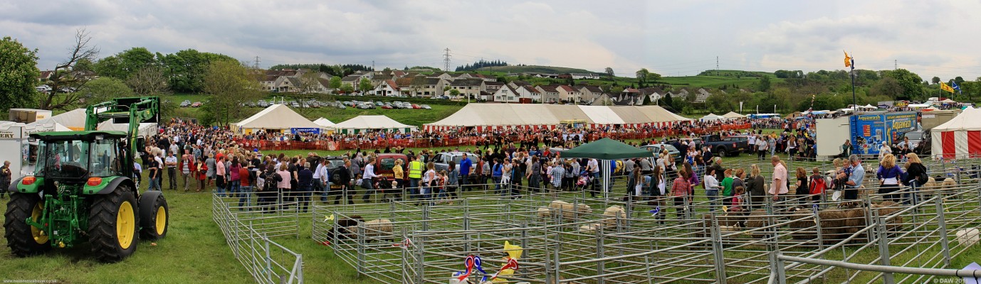2011, Over view of the show ground at the 186th Neilston show, 7th May 2011
