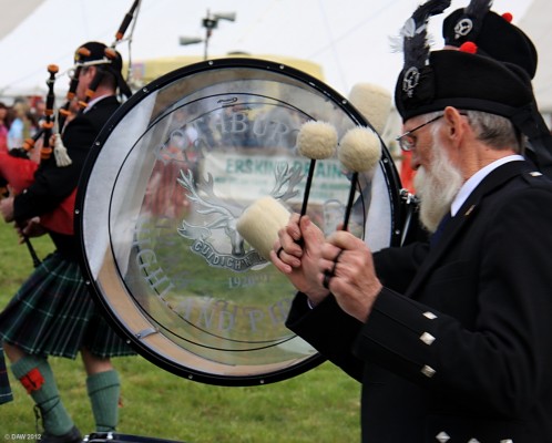 2012, Drummers of the Rothbury Pipe Band
