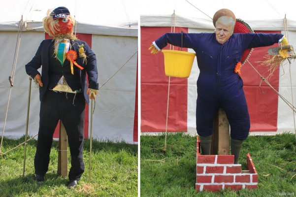2019, Trumpton
There appeared to two version of Donald Trump present at the show, its difficult to say whether the orange faced one or the photograph version was the scariest.  In the interests of international harmony I couldn't possibly comment.
