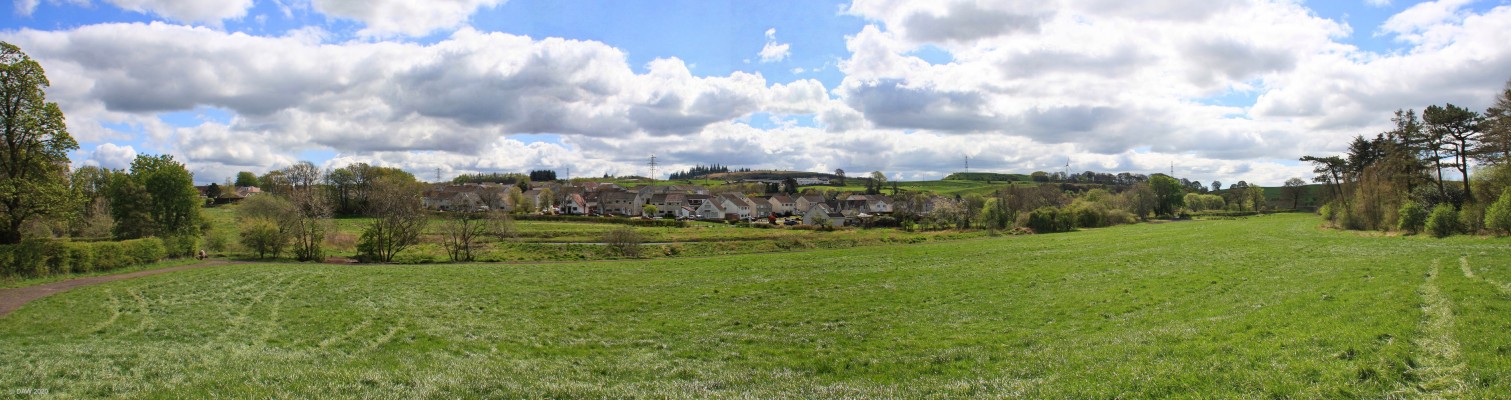 The 2020 Neilston Show
The observant amongst you may have noticed there is no one there.  This photo was taken on May 2nd 2020, the day the show would normally have taken place if it hadn't been for the Covid 19 outbreak.  The organisers cancelled the show in early March due to government restrictions on crowd gatherings.  The plan is for it to return in 2021 as normal.   The weather on the day would have been perfect, dry and sunny and had been that way for several weeks before so none of the usual muddy patches in the field.
