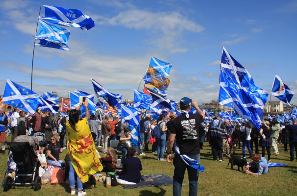 All under one banner, Ayr 2019
A pro-independence march at the low green in Ayr in 2019.
