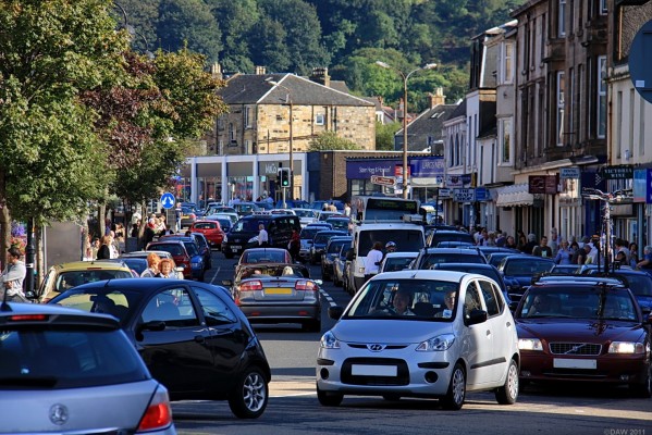A busy day in Largs
Looking up the main street from the pier, who says Largs doesn't need a bypass?

