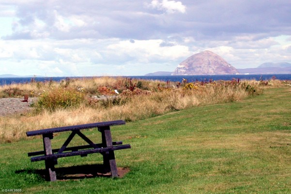 The Island of Ailsa Craig
An unusually clear view of Ailsa Craig from Ballantrae on the Ayrshire coast.  It looks deceptively close but is infact about 10 miles away.  It is uninhabited today but in the past was used to quarry curling stones.  The Island is home to 40,000 Gannets making it the 3rd most important site for these birds in the British Isles.
