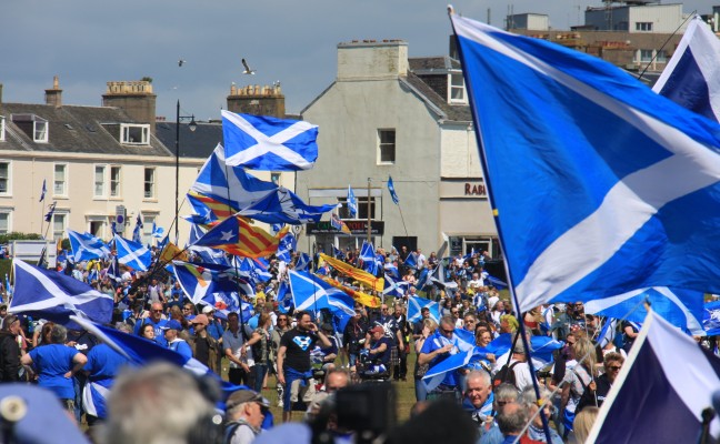 All under one banner, Ayr 2019
A pro-independence march at the low green in ayr in August 2019.
