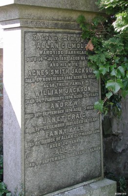 Allan Gilmour, Agnes Smith Jackson
