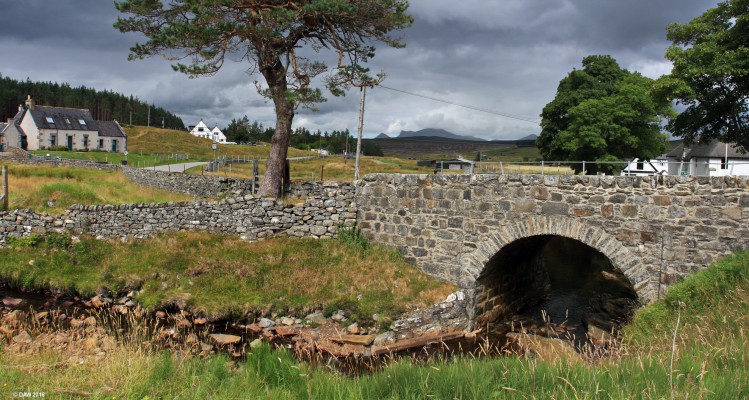 Altnaharra
If you're looking for somewhere to get away from it all then this is the place to be, its a small collection of houses and a Hotel pretty much in the middle of nowhere.  That alone makes it worth a visit.  The name Altnaharra is derived from the Gaelic Allt na h-Eirbhe, meaning Stream at the boundary wall, named after a stream that flows through the hamlet.  [url=http://streetmap.co.uk/map.srf?X=256807&Y=935056&A=Y&Z=115/] Map location. [/url]
