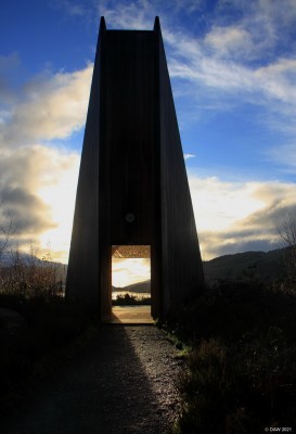 An Ceann Mor, Inveruglas
Looking a bit like an alien artifact in the winter sun it is in fact an 8m high viewing platform giving views down Loch Lomond from Inveruglas.  [url=http://streetmap.co.uk/map?X=232307&Y=709825&A=Y&Z=120/] Map location. [/url]
