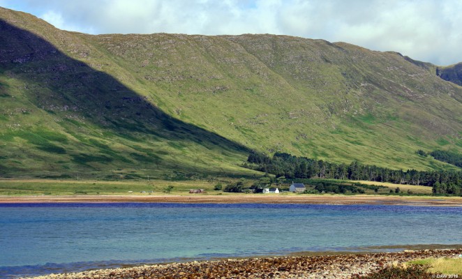 Applecross Bay
Looking across Applecross Bay from Applecross towards Clachan Church.  [url=http://streetmap.co.uk/map.srf?X=171015&Y=844505&A=Y&Z=120/] Map location. [/url]
