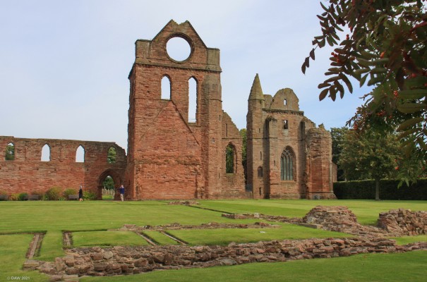Ruins of Arbroath Abbey
Founded in 1178 by King William the Lion for Tironensian Benedictine monks from Kelso Abbey.  King William was buried here in 1214. [url=http://streetmap.co.uk/map?X=364318&Y=741368&A=Y&Z=110/] Map location. [/url]
