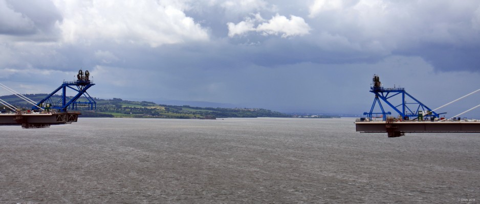 Are we nearly there yet?
The gap between the north and central tower on the Queensferry Crossing in July 2016.
