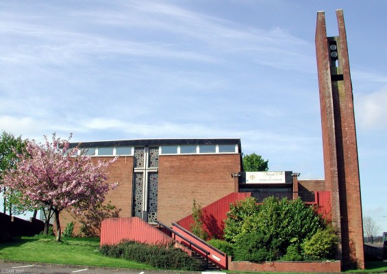 Arthurlie Church, Barrhead
This modern Church was built in 1967,  replacing one built in 1795 that was located where the health centre is today.  I can still remember lunch times at the old Barrhead High school being spent trying to see the coffins being exhumed from the old Church Graveyard. [url=www.multimap.com/map/browse.cgi?lat=55.7992&lon=-4.3931&scale=5000&icon=x/]Map location.[/url]
