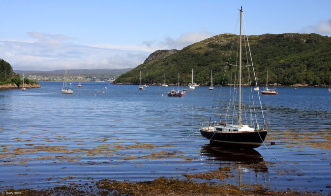View from Badachro
Looking out from Badachro, the town of Gairloch can be seen in the distance. [url=http://streetmap.co.uk/map.srf?X=177860&Y=873700&A=Y&Z=115/] Map location. [/url]
