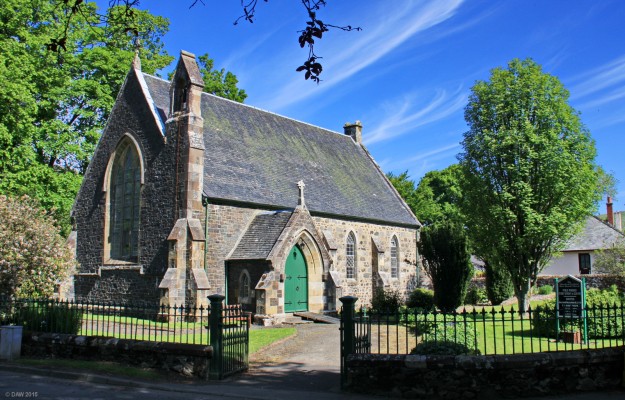 Barr Parish Church, South Ayrshire
Barr is an attractive village in south ayrshire, its not on any main routes so its somewhere you have to go out of your way to visit, but well worth the effort.  The church dates from 1878 and was designed by A Stevenson. [url=http://www.streetmap.co.uk/map.srf?X=227500&Y=594065&A=Y&Z=120/] Map location. [/url]
