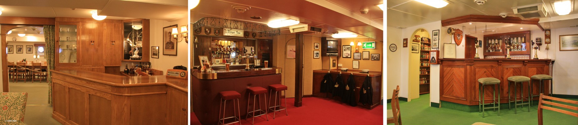 Bars on Royal Yacht Briannia, Leith
Its a wonder they were able to steer a straight course on Britannia, I counted three Bars, but I may have missed some.
