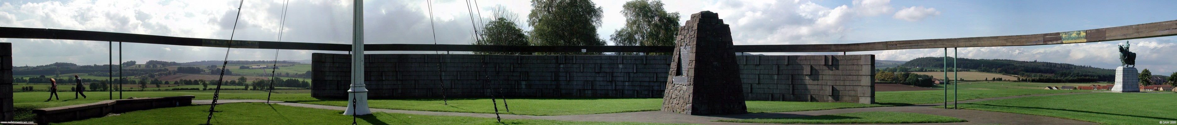The Battle of Bannockburn Monument
The monument commemorates the victory of the Scots Patriots commanded by King Robert the Bruce over the English army of King Edward II on the 24th of June 1314.  "We fight not for Glory, nor for wealth, nor honour but only and alone we fight for freedom which no good man surrenders but with his life"  [url=http://www.streetmap.co.uk/map.srf?X=279536&Y=690640&A=Y&Z=115/] Map location. [/url]
