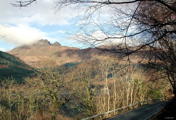 Ben Arthur from Loch Long
Ben Arthur, or The Cobbler (881m) as it is more commonly known as seen from the opposite side of Loch Long.  [url=http://www.streetmap.co.uk/streetmap.dll?G2M?X=227425&Y=701500&A=Y&Z=3/]Map location[/url]
