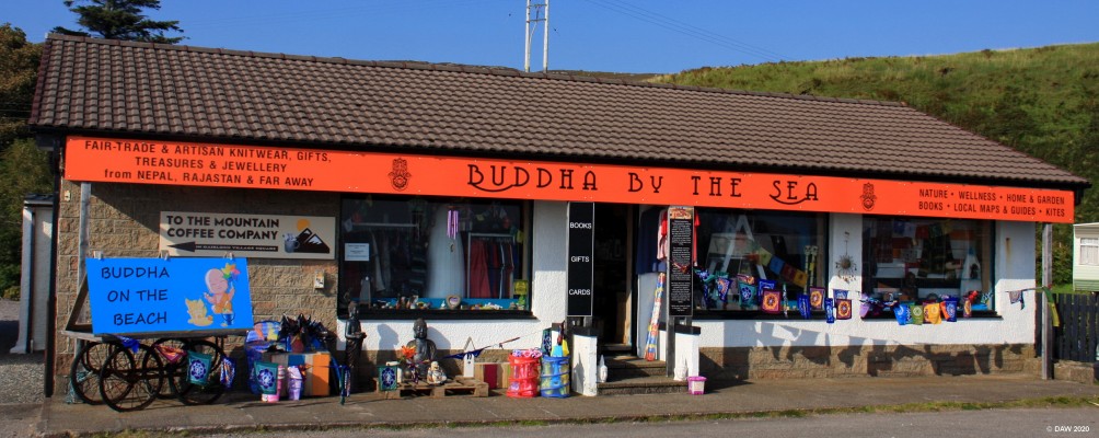 Buddha by the Sea, Gairloch
An eclectic shop on the sea front in Gairloch.
