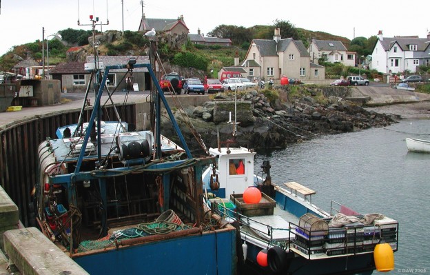 Carradale, Mull of Kintyre
Carradale is a small fishing village half way down the east coast of the Mull of Kintyre.  This picture doesn't really do it justice and it reminds me I'll need to return on a sunny day.
