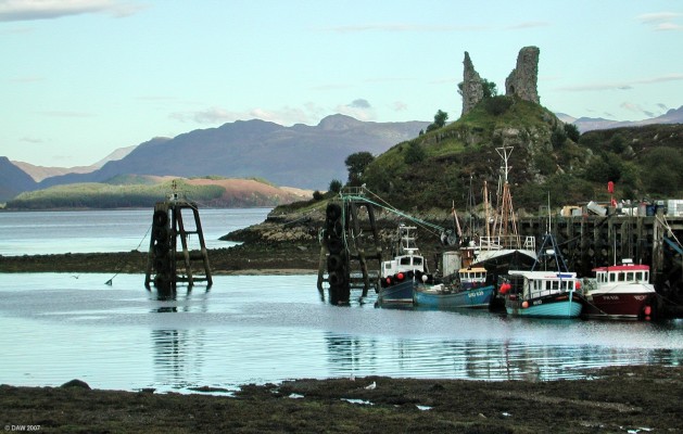 Castle Moil, Kyleakin
The ruins of the 15th century Castle Moil on the Isle of Skye.  Kyleakin Pier is in the foreground.  [url=http://www.multimap.com/map/browse.cgi?lat=57.2729&lon=-5.7276&scale=25000&icon=x/]Map location.[/url]
