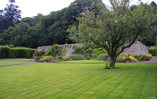 Leith Hall Gardens, Aberdeenshire
Chequered lawn, Leith Hall.  [url=http://streetmap.co.uk/map?X=354006&Y=829812&A=Y&Z=115/] Map location. [/url]
