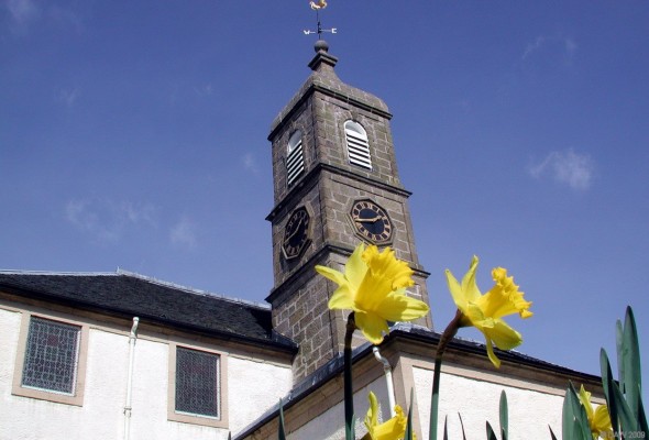 Church Spire
Neilston Parish Church spire, taken in spring 2007.
