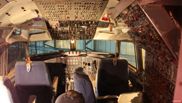 Concorde cockpit, Museum of Flight, East Fortune
A view of the cockpit of Concorde G-BOAA at the museum of flight near East Fortune.
