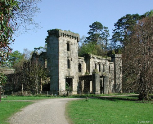 Craigend Castle, Mugdock Country Park
The ruin of Craigend Castle sits on a ridge of the Campsie Hills, north of Glasgow, near Strathblane.  The present building was built at the end of the 18th century and today is in the grounds of Mugdock Country park.  www.mugdock-country-park.org.uk
