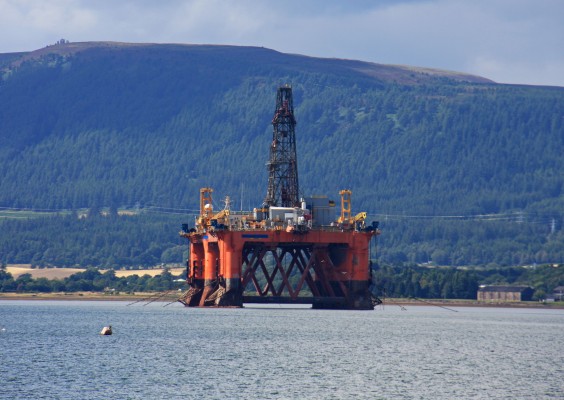 Oil Rig, Cromarty Firth
A view from Newhall point on te Black Isle looking north.  The Fyrish monument can be seen on top of Fyrish hill in the top left corner.  [url=http://streetmap.co.uk/map?X=270908&Y=867162&A=Y&Z=120/] Map location. [/url]
