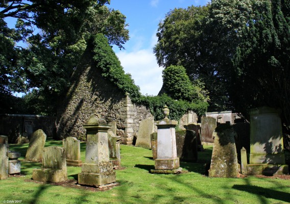 Crosbie Churchyard, Troon
The ruins of Crosbie Chapel near Troon.   Built in 1681 on the site of an older church and ruined in 1759. The New Statistical Account of 1837 says Crossby Chapel (Crosby Kirk) in the manor of Crossby obtained it's name from the Anglo-Saxon Cross-bye, signifying the dwelling at the Cross. Crosbie was part of the extensive properties owned by Walter the First Steward in Kyle. [url=http://www.streetmap.co.uk/map.srf?X=234257&Y=629500&A=Y&Z=115/] Map location. [/url]
