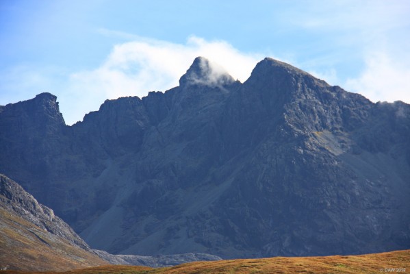 The Cuillins from Glen Brittle
[url=http://streetmap.co.uk/map.srf?X=142430&Y=826045&A=Y&Z=120/] Map location. [/url]
