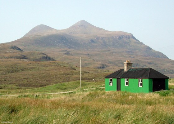 Cul Mor Mountain 849m (2785ft), viewed from Elphin.
[url=http://www.multimap.com/map/browse.cgi?lat=57.4123&lon=-5.7024&scale=25000&icon=x/]Map location[/url]
