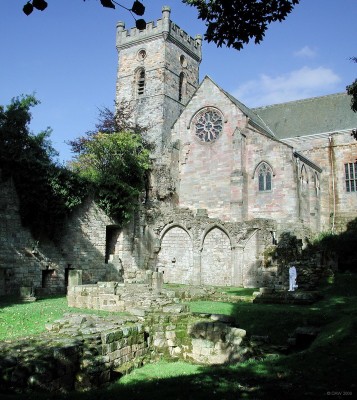 Culross Abbey church and ruins
The oldest ruins of the Abbey date from 1217 when it was founded by the Earl of Fife.  The Abbey has been restored in 1823 and 1905 and parts of the Church are still used for worship today.  The ruins are in the care of Historic Scotland.  [url=http://www.streetmap.co.uk/map.srf?X=298881&Y=686212&A=Y&Z=115http://www.streetmap.co.uk/map.srf?X=298881&Y=686212&A=Y&Z=115/] Map location. [/url]
