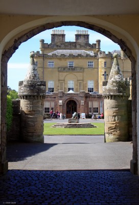 Culzean through the arch
Looking out from the clock tower courtyard towards the main castle building at [url=https://www.nts.org.uk/visit/places/culzean/] Culzean Castle. [/url]
