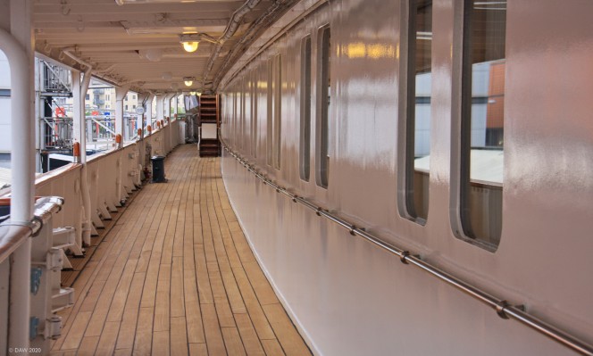 Royal Yacht Britannia, Leith
This is the deck you would see the familiar wave of the Queen from as she approached some remote part of the Commonweath, or maybe even Edinburgh.
