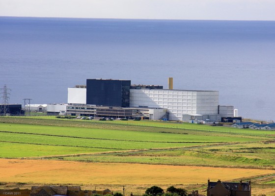 Dounreay Prototype Fast Reactor, Caithness
This was the 3rd reactor built by the UK Atomic Energy Authority at Dounreay.  At 250MW it had a much higher power output than the DFR and was intended to prove the commercial viability of the fast breeder technology for power generation.  It went critical in 1974 and was shut down in 1994.  By the 1980's the UK government decided there was no requirement for this technology and no other such reactors have been built in the UK.
