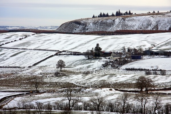 Snow over the Neilston Pad, 2009
A view of the Neilston pad on a cold February morning.  [url=http://www.streetmap.co.uk/map.srf?X=245480&Y=655389&A=Y&Z=120/] Map location. [/url]
