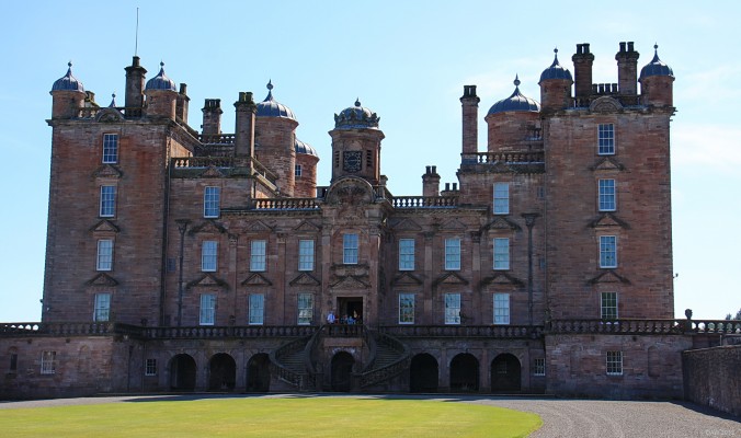 Drumlanrig Castle
The main entrance at Drumlanrig Castle, home of the Duke and Duchess of Buccleuch and Queensberry.  I had to use a side door.
