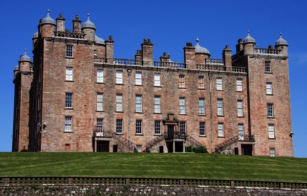 Rear view of Drumlanrig Castle, 2011
A view of Drumlanrig Castle from the gardens.  The first duke of Queensbury had the castle built in the late 17th century on the site of an older Douglas Castle overlooking the River Nith.
