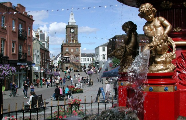 Main shopping area, Dumfries
The market town of Dumfries sits on the river Nith close to the Solway Firth and is the main administrative centre for Dumfries & Galloway
