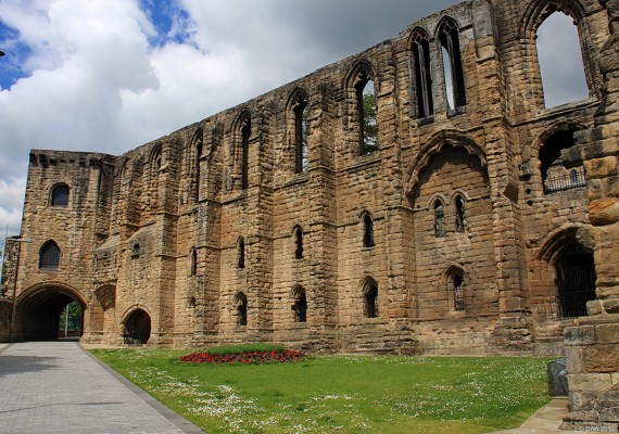 Ruins of the Refectory, Dunfermline Abbey
This is what remains of the Refectory of the large Benedictine Monastery that once stood on this site.  It was founded in 1128 by King David I of Scotland but fell into disrepair after the Scottish Reformation in 1560. [url=http://www.streetmap.co.uk
