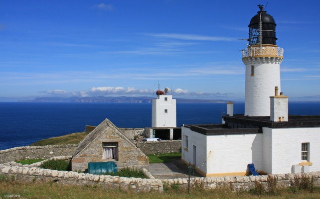 Dunnet Head Lighthouse, Caithness
The most Northerly point in mainland Britain.   This really is the last house in Scotland despite what the sign at John O'Groats might say.  The Island of Orkney can be seen in the distance.   [url=http://streetmap.co.uk/map.srf?X=320237&Y=976645&A=Y&Z=120/] Map location. [/url]
