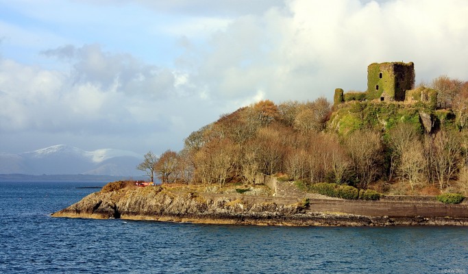Dunollie Castle, Oban
A 15th century ruin with commanding views over Oban the Islands around.  [url=http://www.streetmap.co.uk/map.srf?X=185072&Y=731005&A=Y&Z=120/] Map location. [/url]
