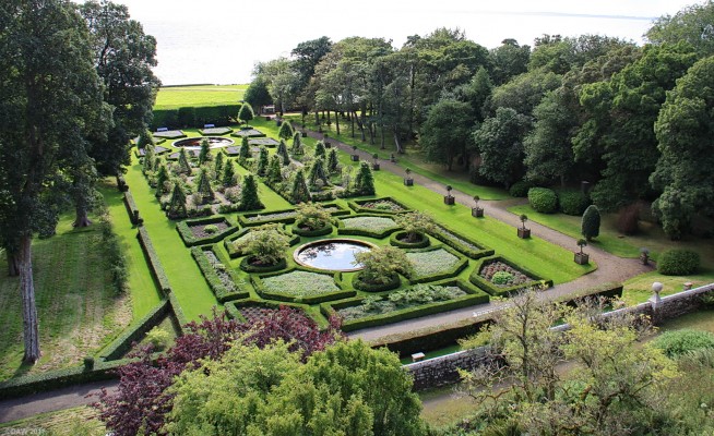 The gardens at Dunrobin Castle
Over looking part of the formal garden at Dunrobin Castle near Golspie. 
