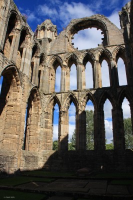 Elgin Cathedral ruins
The windows at the end of the Choir in the ruins of Elgin Cathedral,
