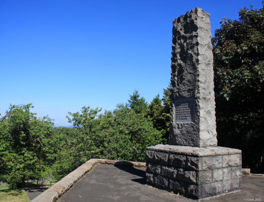 The Empire Exhibition Memorial, Bellahouston Park, Glasgow
This memorial stone was erected to commemorate the site of the great Empire Empire Exhibition of 1938 here in Bellahouston Park, Glasgow.  The inscription reads "This stone marking the site of the Empire Exhibition of 1938 was unveiled by King George VI on 9th July 1937, when His Majesty and Queen Elizabeth paid their first visit of their reign to the City of Glasgow"
