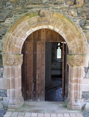 Entrance to the Chapter House, Glenluce Abbey
The entrance to the Chapter House at Glenluce Abbey,  The Chapter House is the only part of the Abbey that remains intact.
