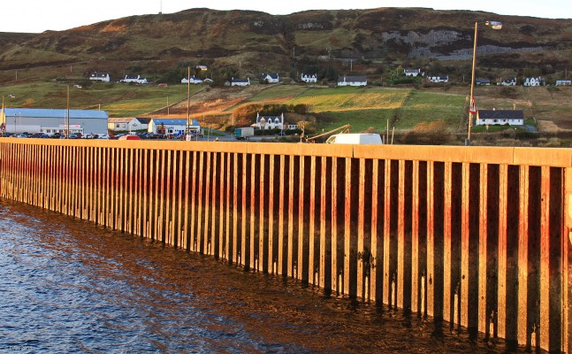 Uig Harbour, Skye
The evening sun on the harbour wall at Uig, Isle of Skye. [url=http://streetmap.co.uk/map.srf?X=138776&Y=863436&A=Y&Z=120/] Map location. [/url]
