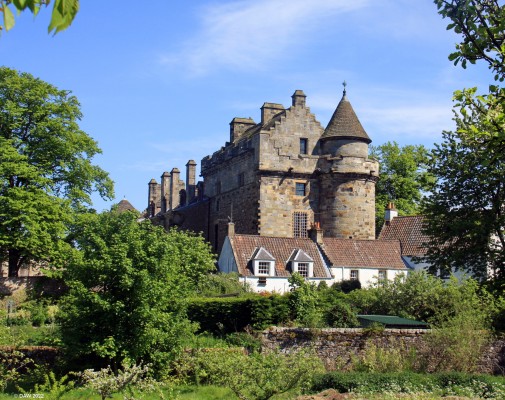 Falkland Palace
A side view of Falkland Palace, Falkland,  Most of what you see today dates from around the 16th century although it was built around a 13th century hunting Lodge
